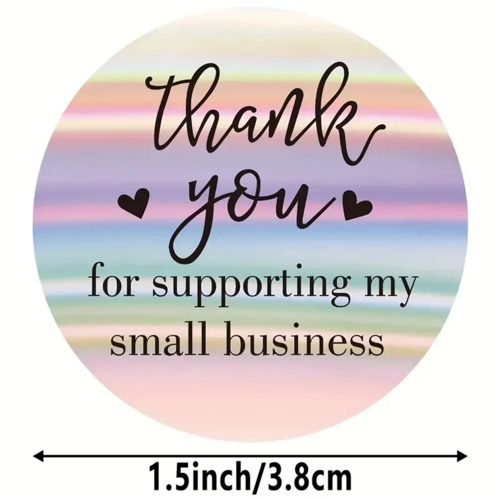 100 Thank You Stickers